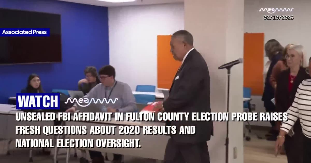 Unsealed FBI affidavit in Fulton County election probe raises fresh questions about 2020 results and national election oversight.