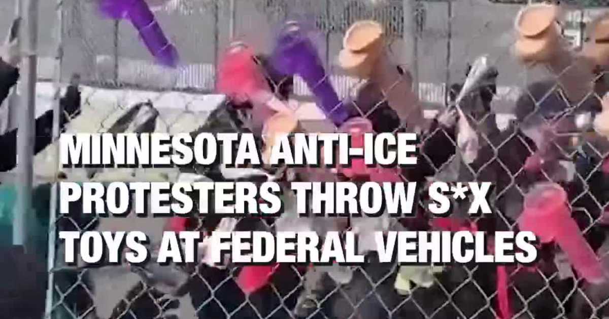 Minnesota Anti-ICE Protesters Throw Sex Toys at Federal Vehicles