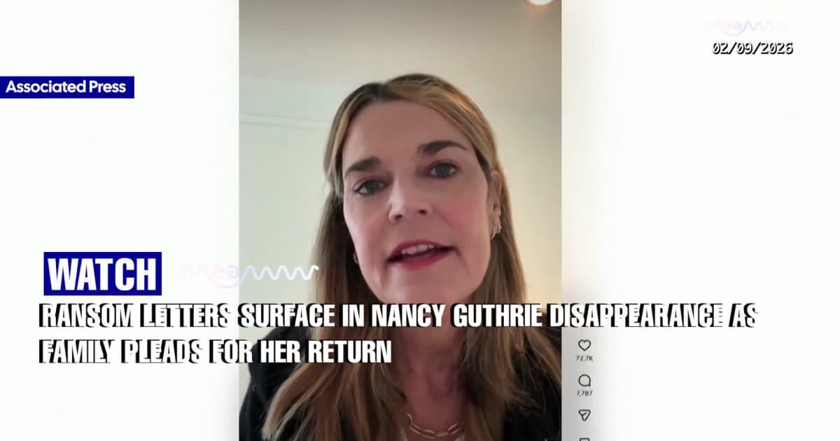 Savannah Guthrie Says Family in “Hour of Desperation” as Search for Missing Mother Continues