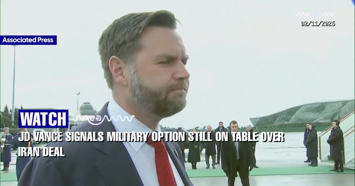 US Iran Deal | Vance Warns U.S. Has “Another Option” if Iran Nuclear Talks Fail