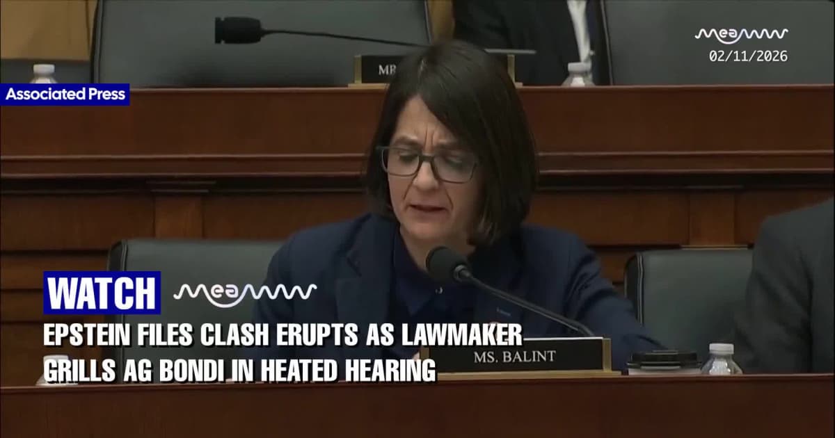 Epstein Files | “Shame on You”: Tempers Flare Over Trump Officials and Epstein Questions