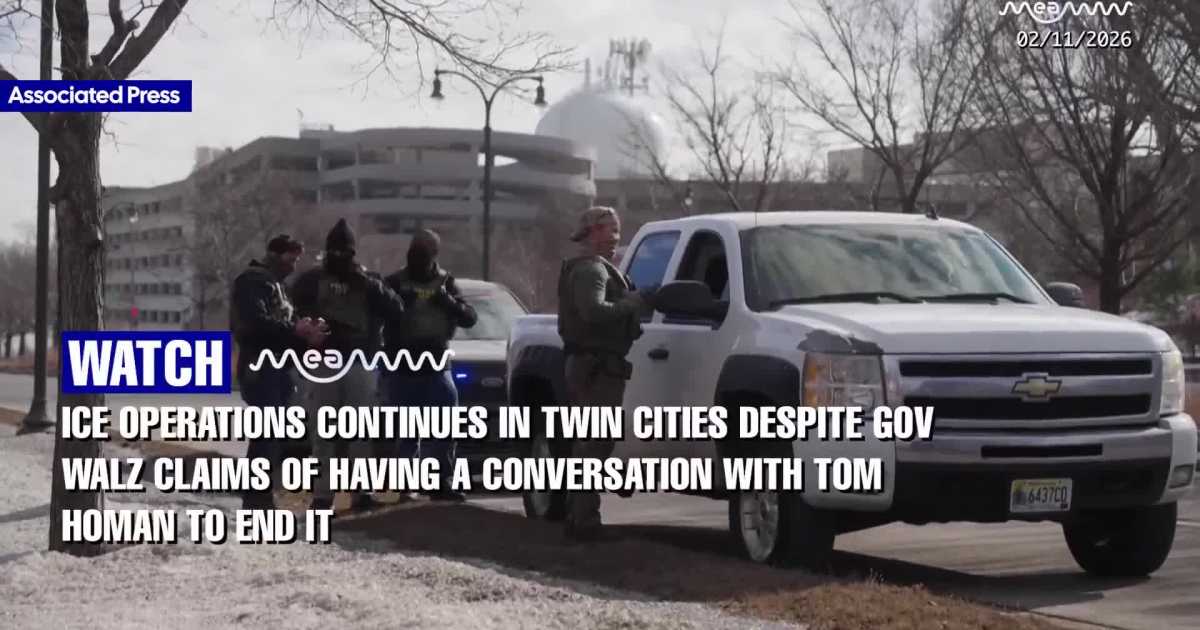 ICE Operations Continues In Twin Cities Despite Gov Walz Claims Of Having A Conversation With Tom Homan To End It