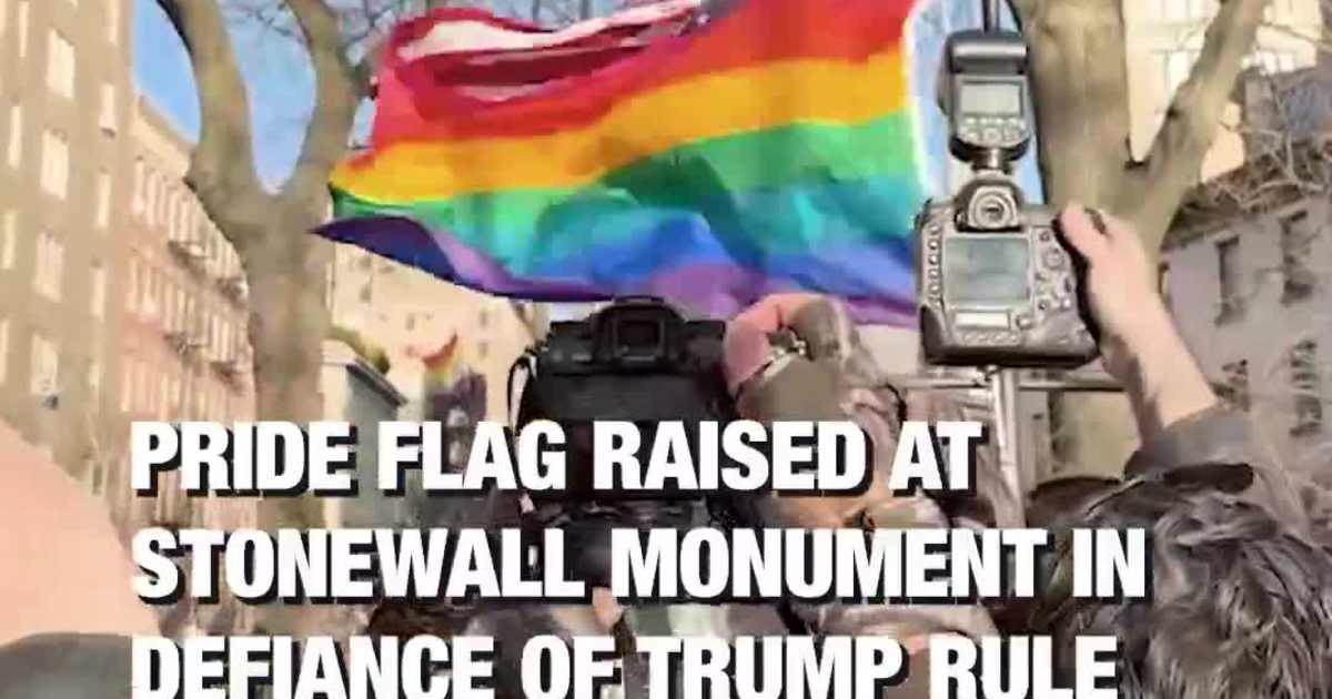 Pride Flag Raised at Stonewall Monument in Defiance of Trump Rule