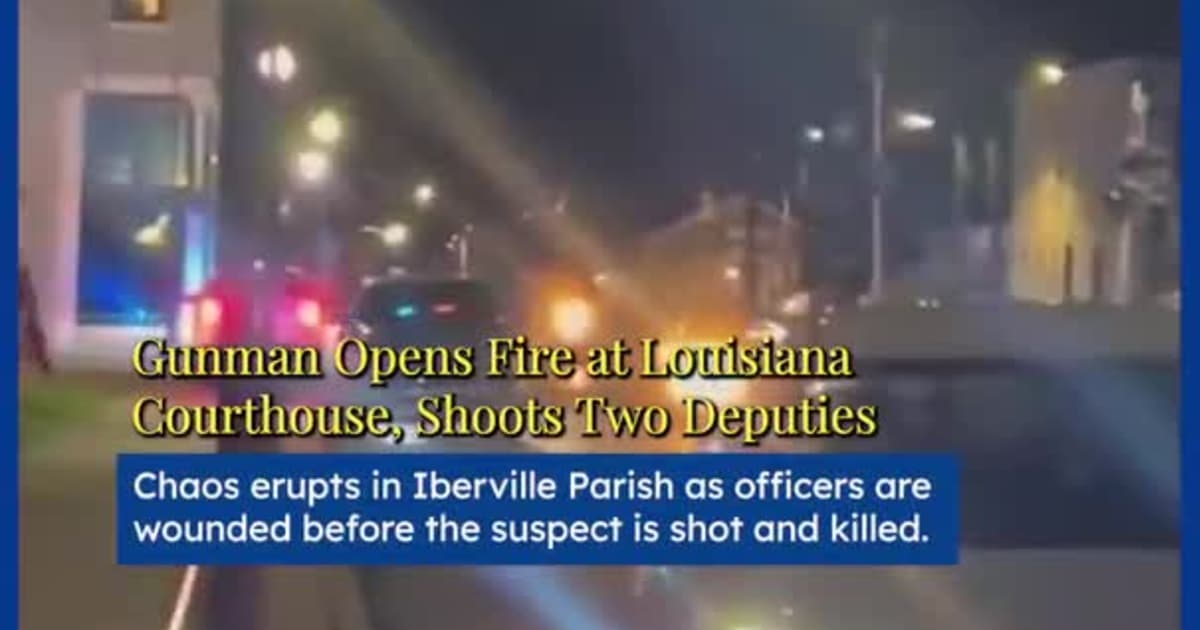 Gunman Opens Fire at Louisiana Courthouse, Shoots Two Deputies