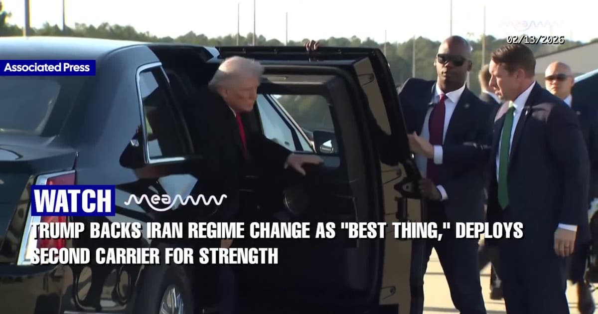 Trump Backs Iran Regime Change as 