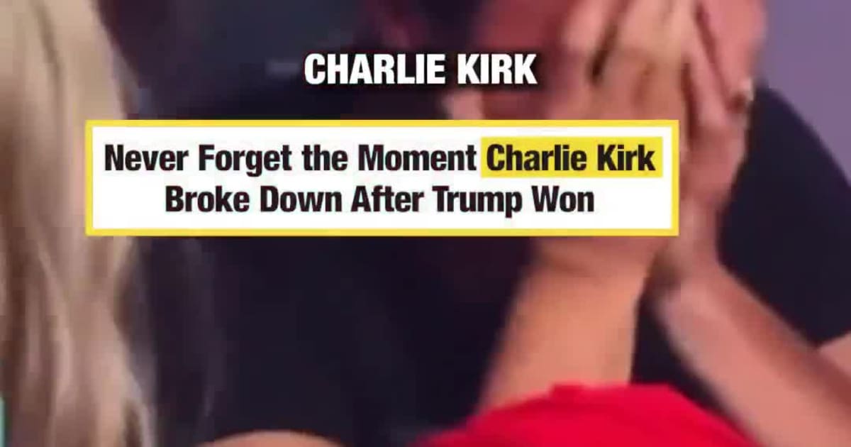 Never Forget the Moment Charlie Kirk Broke Down After Trump Won