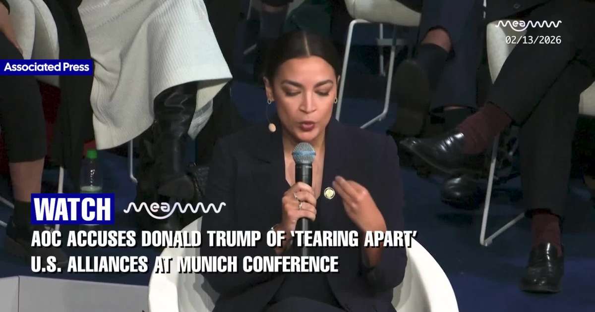 AOC Slams Trump at Munich: ‘We’re Not Ready to Walk Away From Democracy’
