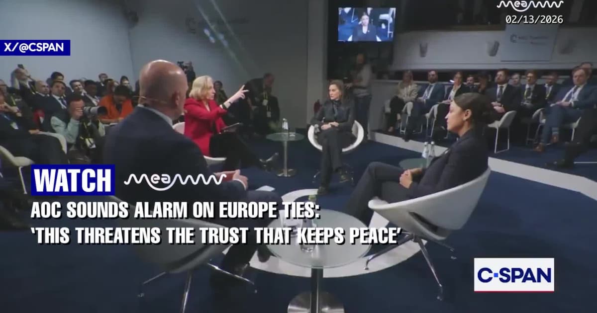 AOC: Trump’s Greenland Threat ‘Not a Joke,’ Risks US–Europe Trust