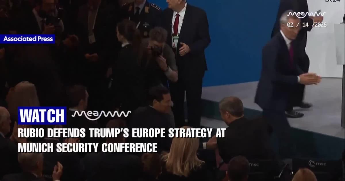 Rubio Defends Trump’s Europe Strategy at Munich Security Conference
