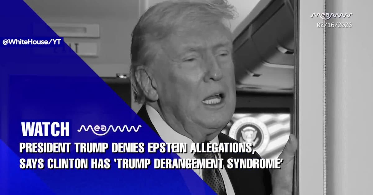 Trump On Epstein | Trump Responds to Hillary Clinton Over Epstein Claims: ‘Have NOTHING to Hide’