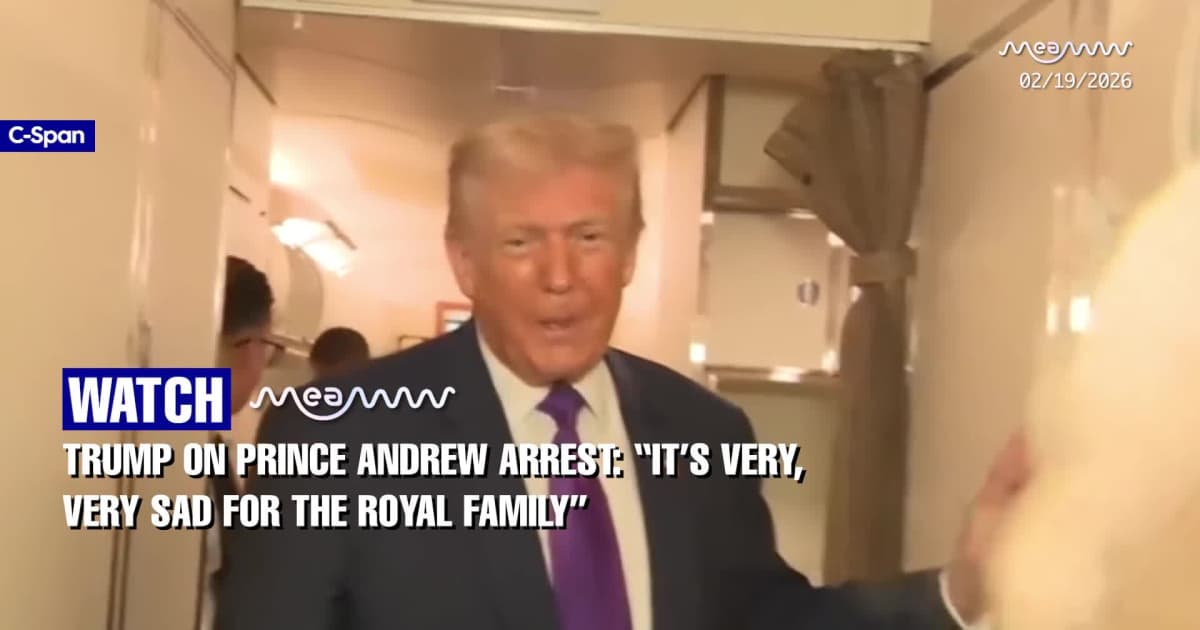 Trump On Epstein | Trump Reacts to Prince Andrew Arrest, Says It’s ‘Very Sad’ for Royal Family