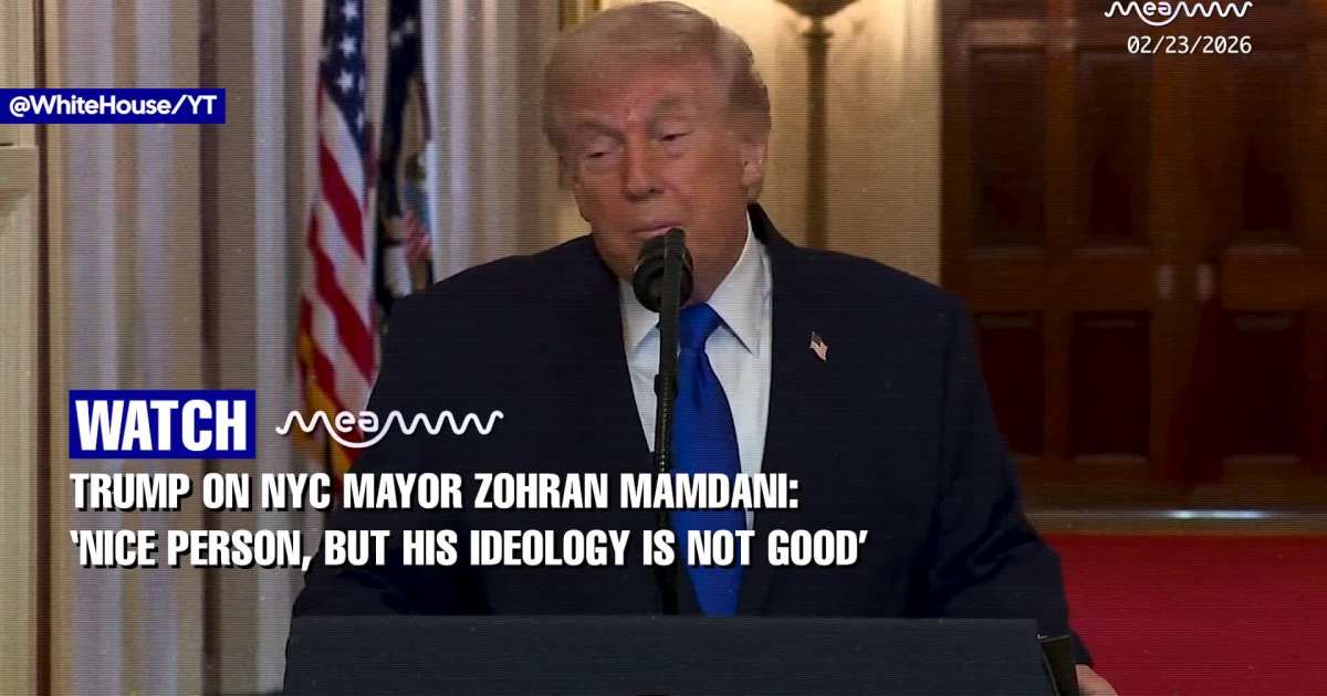 Trump On  Zohran Mamdani: ‘Nice Person, But He’s Asking People To Shovel During Blizzard’