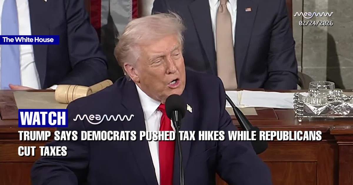 Trump: Republicans Delivered Historic Tax Cuts: ‘Every Democrat Voted No’