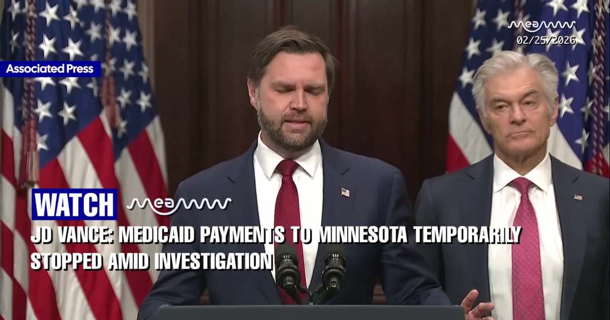 Vance Announces Pause of Medicaid Funding to Minnesota Over Fraud Concerns