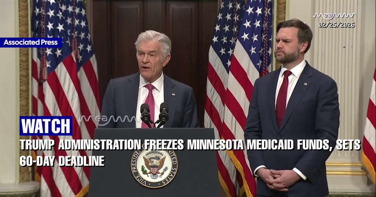 $259 Million on Hold: Oz Demands Minnesota Fix Medicaid ‘Leadership Failure’