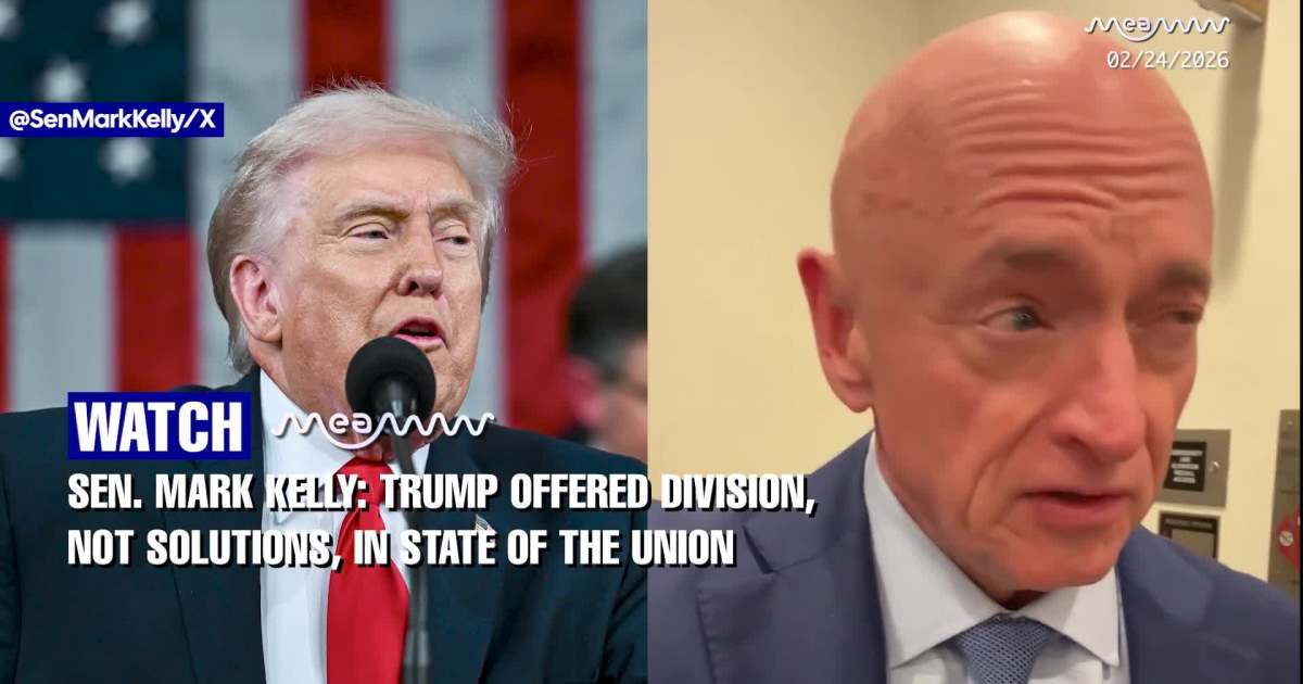 Mark Kelly Blasts Trump’s Address as ‘Two Hours of Grievances’