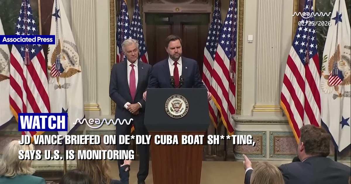 Vance Addresses Cuba Shooting, Weighs In on Iran Nuclear Threat