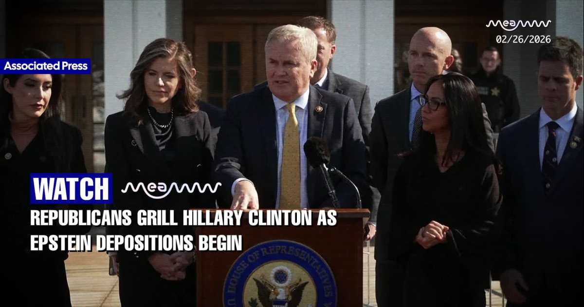 ‘We Have a Lot of Questions’: GOP Presses Clintons in Epstein Probe