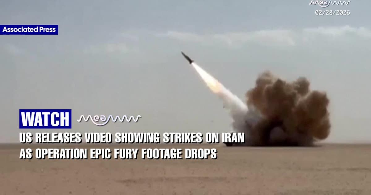 US Releases Video Showing Strikes on Iran as Operation Epic Fury Footage Drops