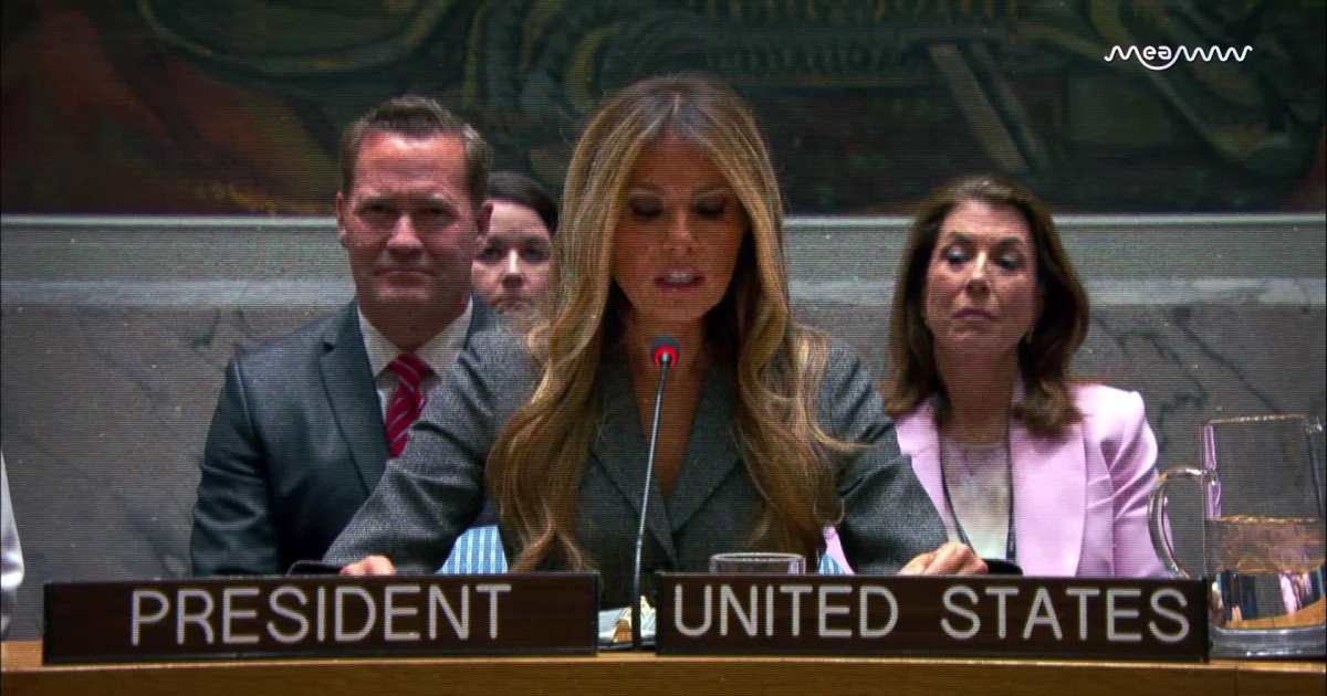 Melania Trump Makes History, Presides Over UN Security Council
