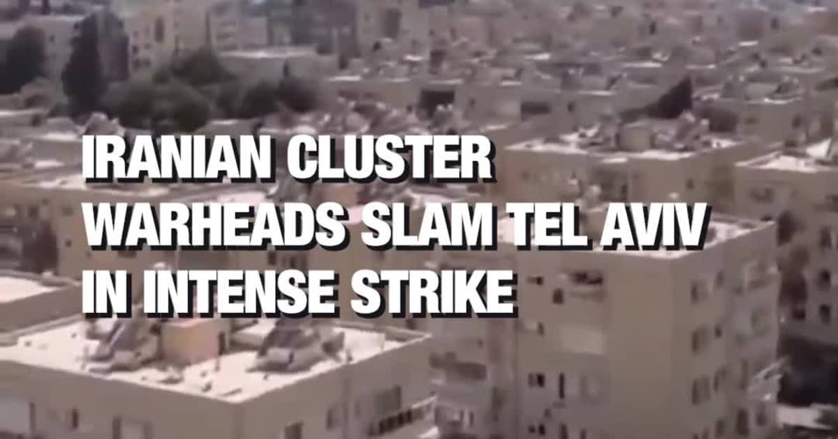 Iranian Cluster Warheads Slam Tel Aviv in Intense Strike