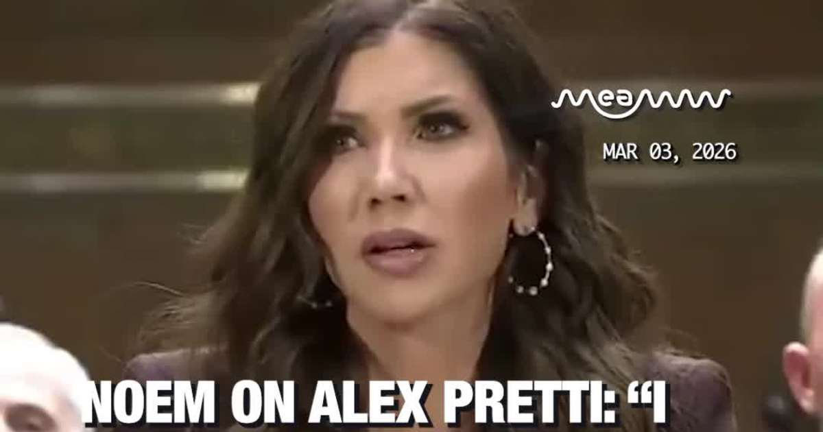 Noem on Alex Pretti: “I Didn’t Call Him a Domestic Ter*orist”