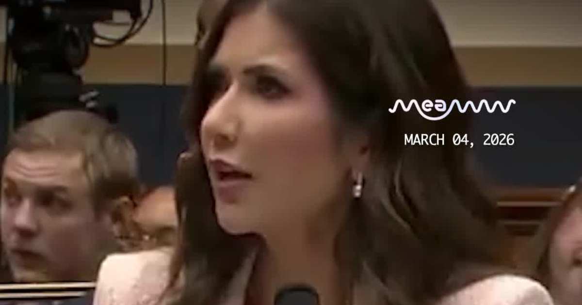 “Do You Have a Law Degree?” Crockett Questions Kristi Noem’s Legal Background