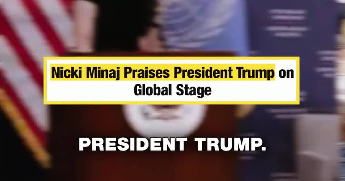 Nicki Minaj Praises President Trump on Global Stage