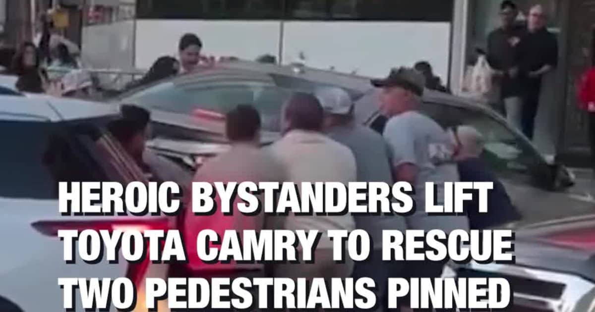 Heroic Bystanders Lift Toyota Camry to Rescue Two Pedestrians Pinned on Las Vegas Strip