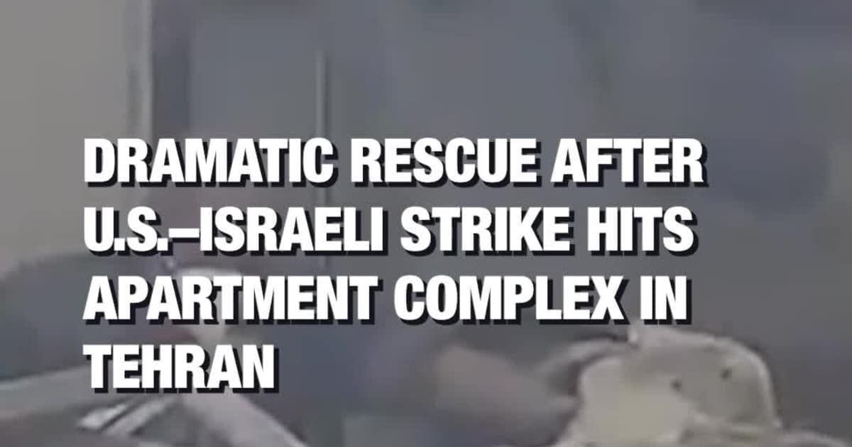 Dramatic Rescue After U.S.–Israeli Strike Hits Apartment Complex in Tehran