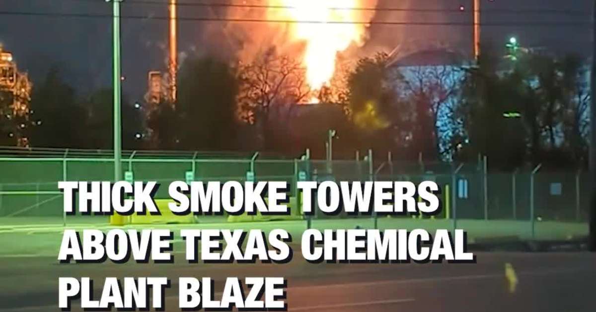 Thick Smoke Towers Above Texas Chemical Plant Blaze