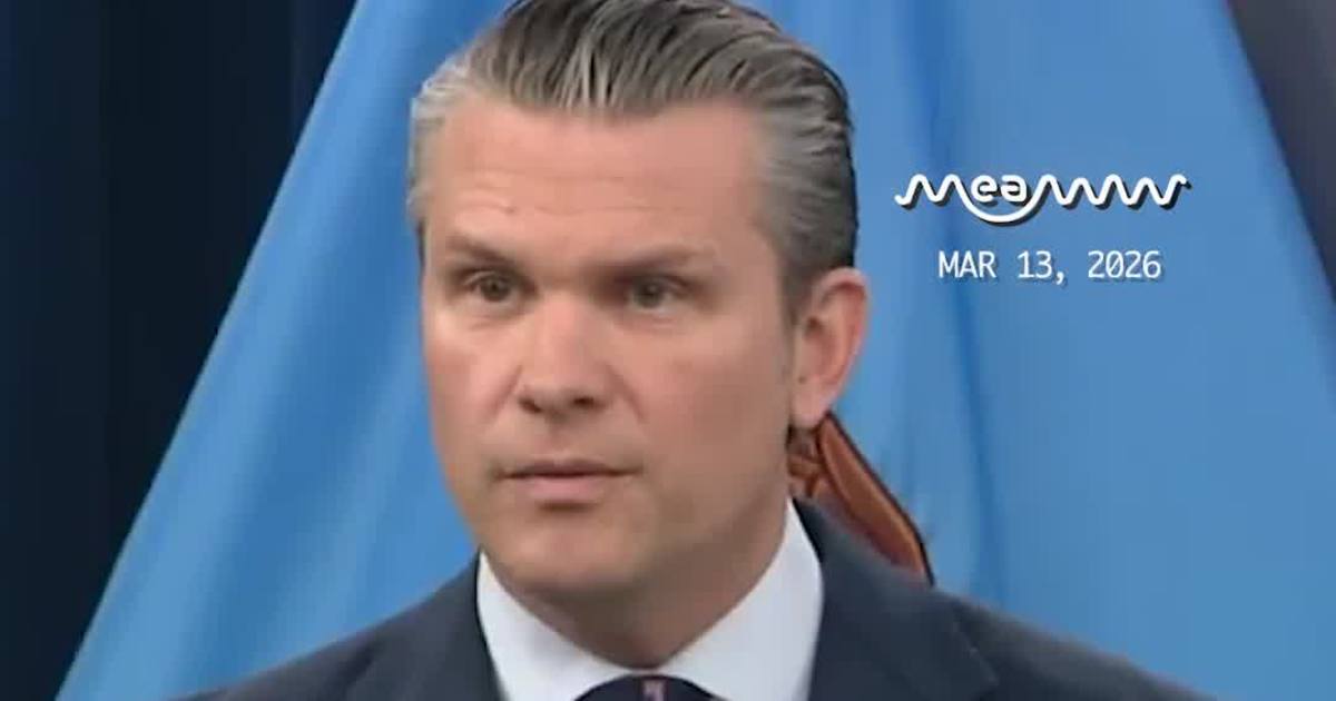 Hegseth After KC-135 Cr*sh: “War Is Hell”
