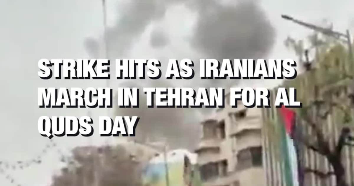 Strike Hits as Iranians March in Tehran for Al Quds Day