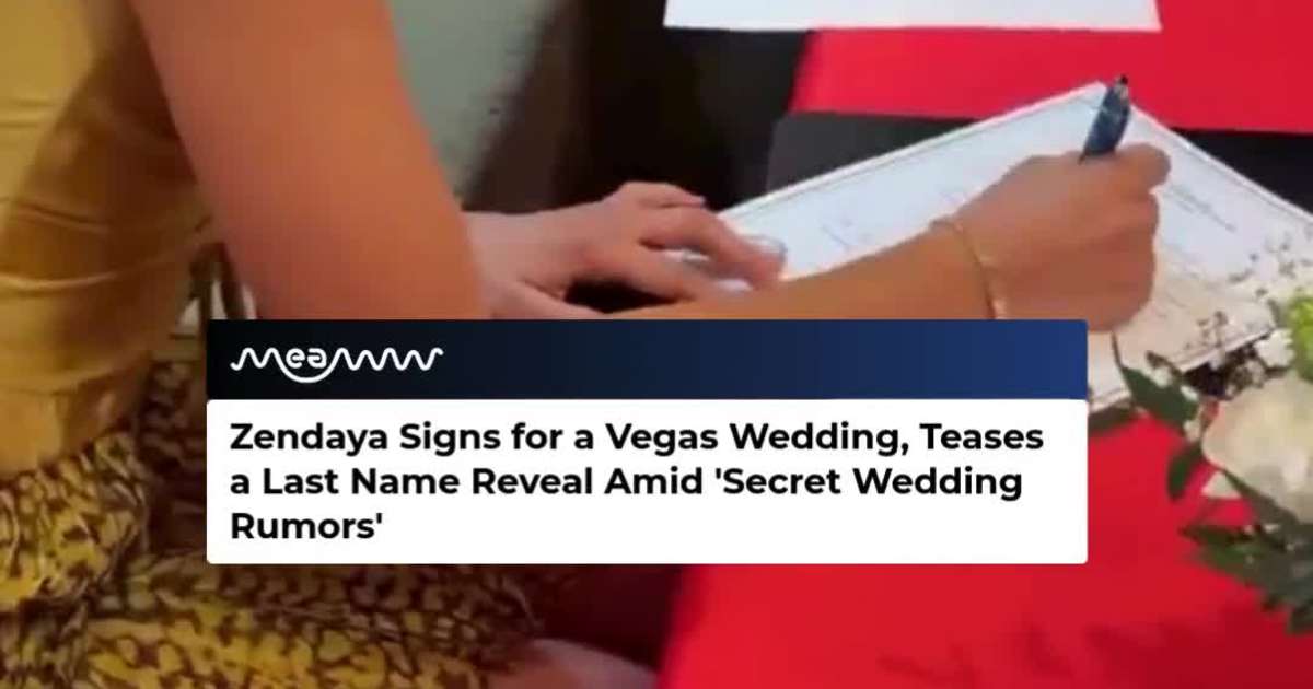 Zendaya Is Teasing a New Last Name Amid Wedding Rumors