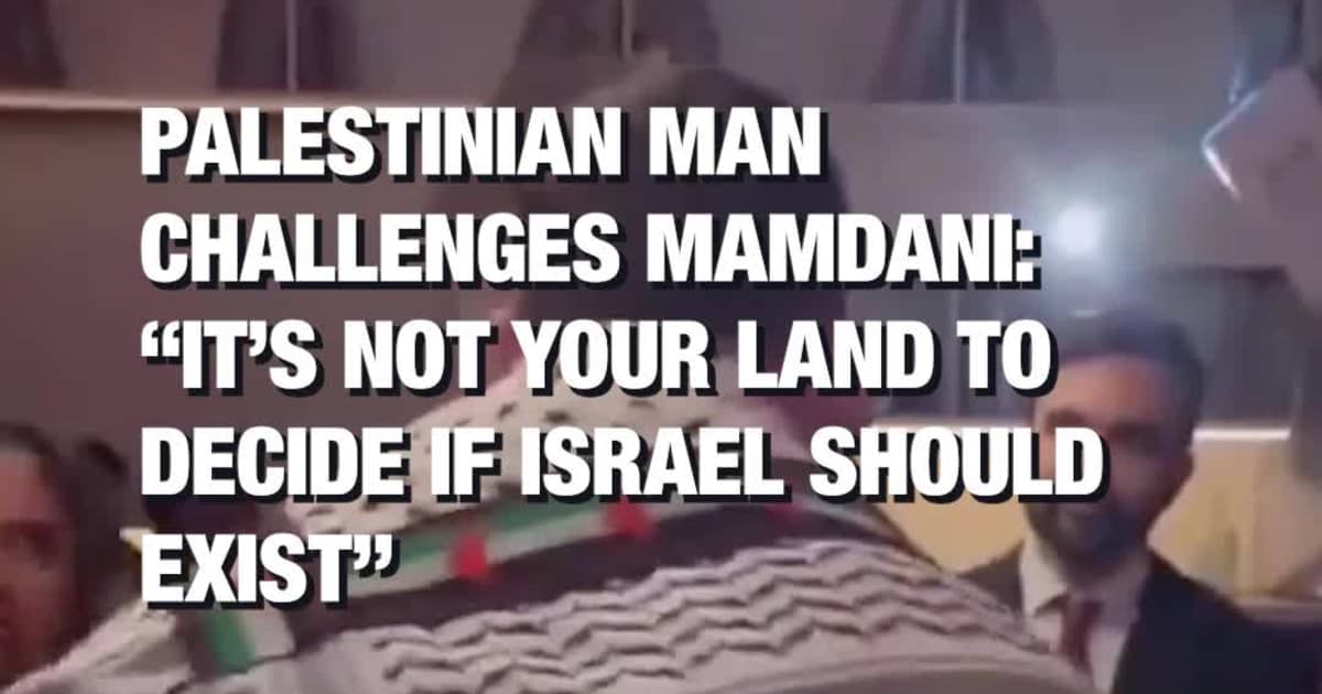 Palestinian Man Challenges Mamdani: “It’s Not Your Land to Decide If Israel Should Exist”