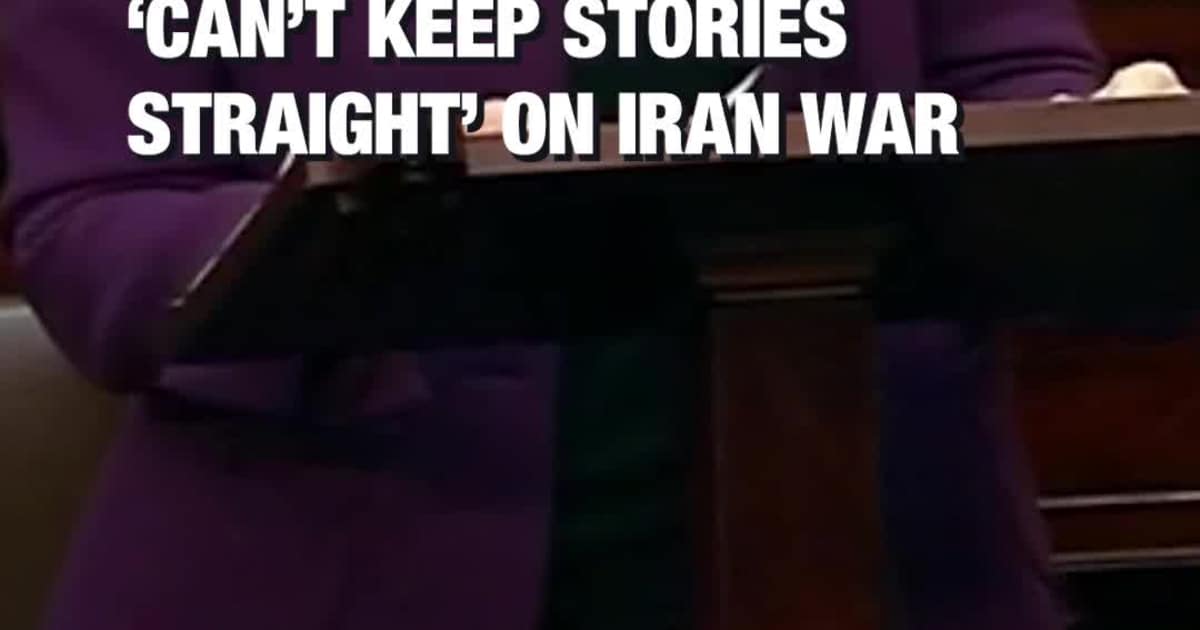 Elizabeth Warren Says Trump Administration ‘Can’t Keep Stories Straight’ on Iran War