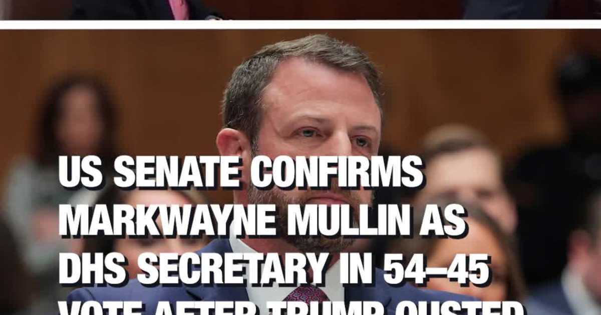 US Senate Confirms Markwayne Mullin as DHS Secretary in 54–45 Vote After Trump Ousted Kristi Noem