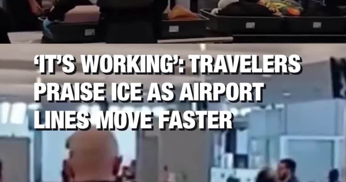 ‘It’s Working’: Travelers Praise ICE as Airport Lines Move Faster