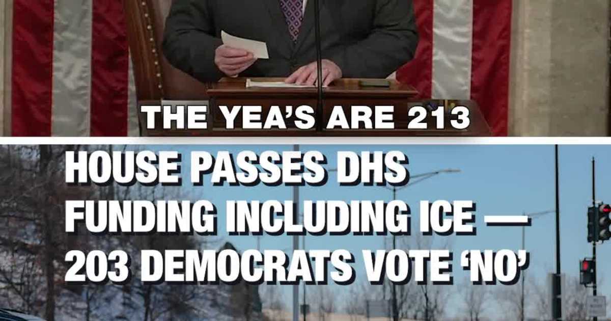 House Passes DHS Funding Including ICE- 200+ Democrats Vote ‘No’