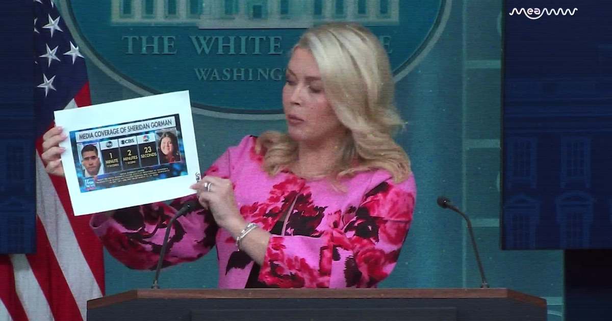Leavitt Slams Media Over Sheridan Gorman Killing Coverage