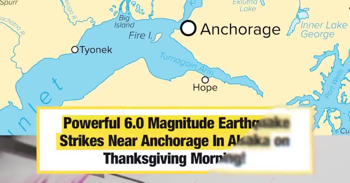 Alaska Face Intense 6.0 Magnitude Earthquake On Thanksgiving, Widespread Tremors Felt, No Damage Reported