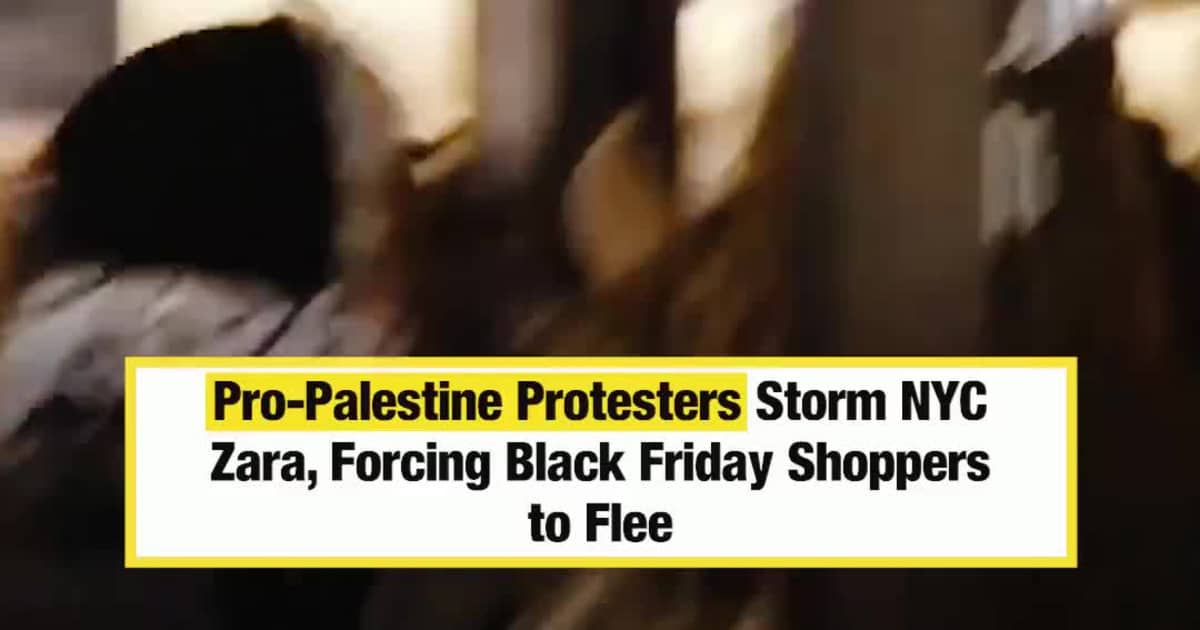 Pro-Palestine Protesters Storm NYC Zara, Forcing Black Friday Shoppers to Flee