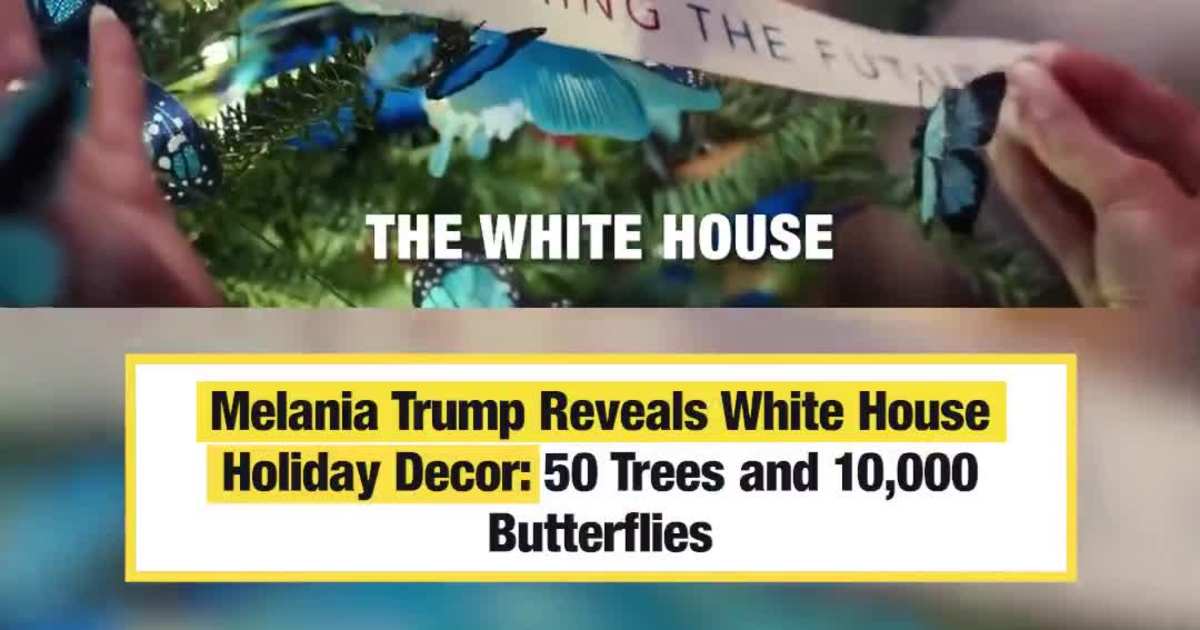 Melania Trump Reveals White House Holiday Decor