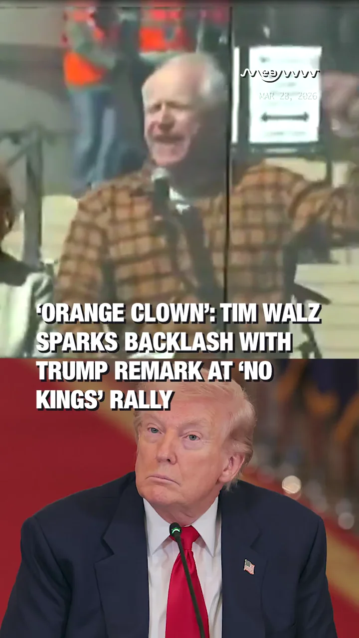 ‘Orange Clown’: Tim Walz Sparks Backlash With Trump Remark at ‘No Kings’ Rally