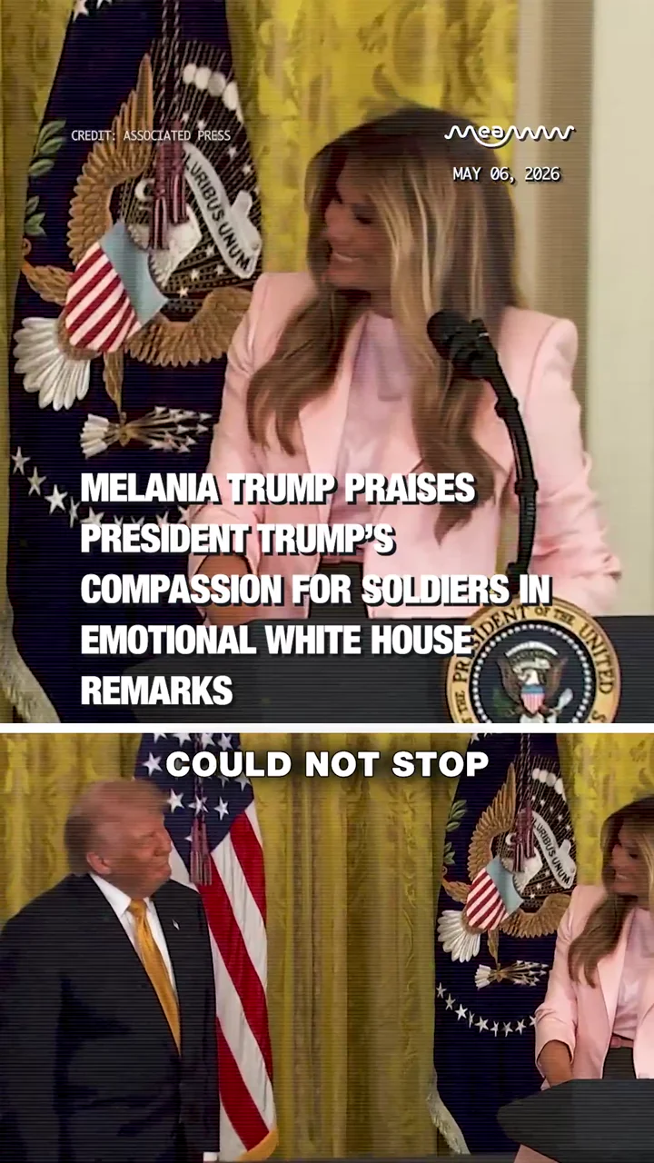 Melania Trump Praises President Trump’s Compassion for Soldiers in Emotional White House Remarks