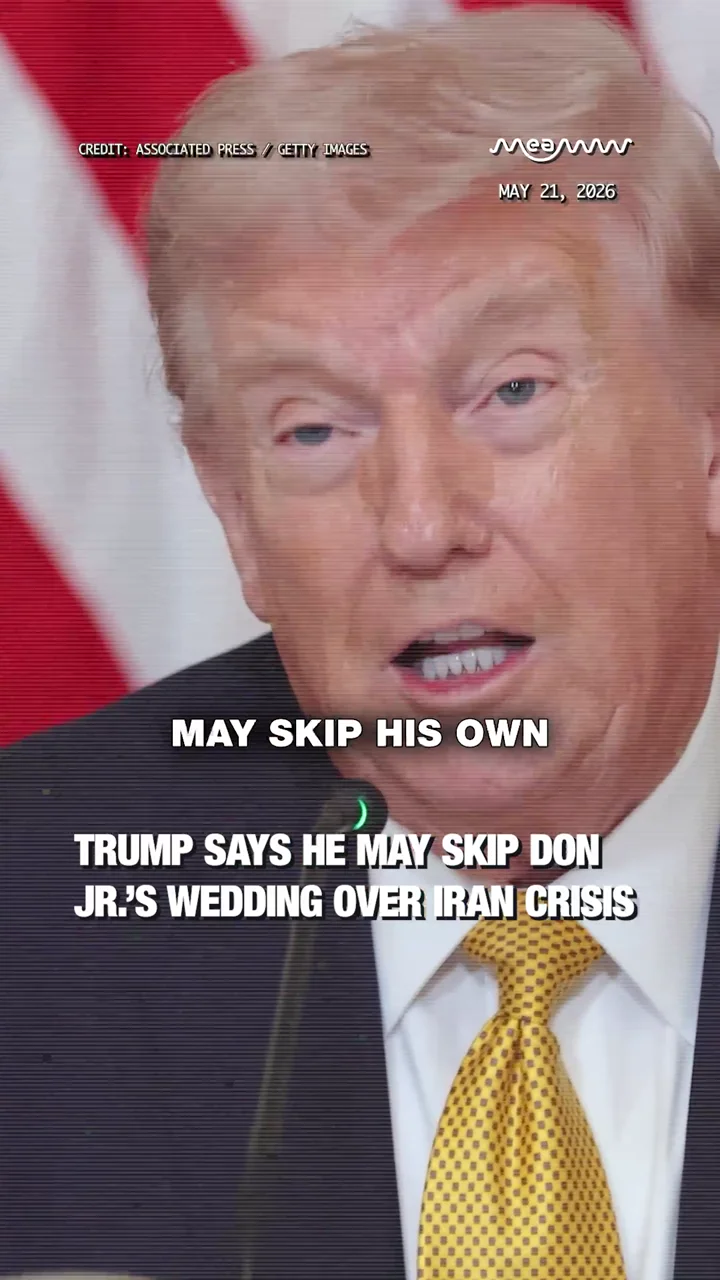 Trump Says He May Skip Don Jr.’s Wedding Over Iran Crisis