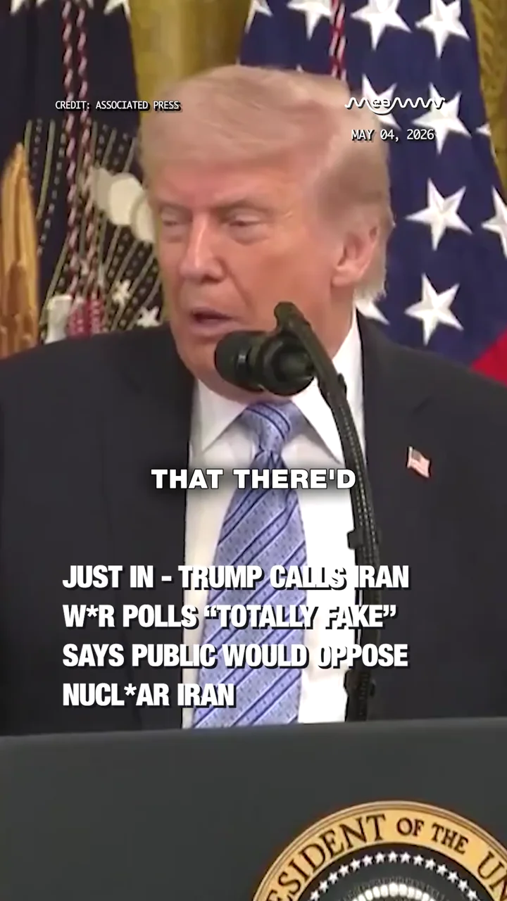 JUST IN - Trump Calls Iran War Polls “Totally Fake” Says Public Would Oppose Nuclear Iran