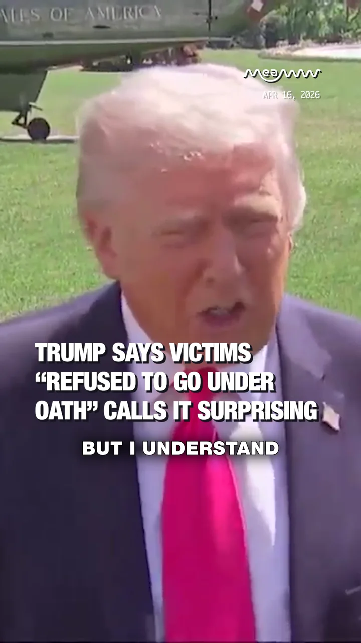 Trump Says Victims “Refused to Go Under Oath” Calls It Surprising