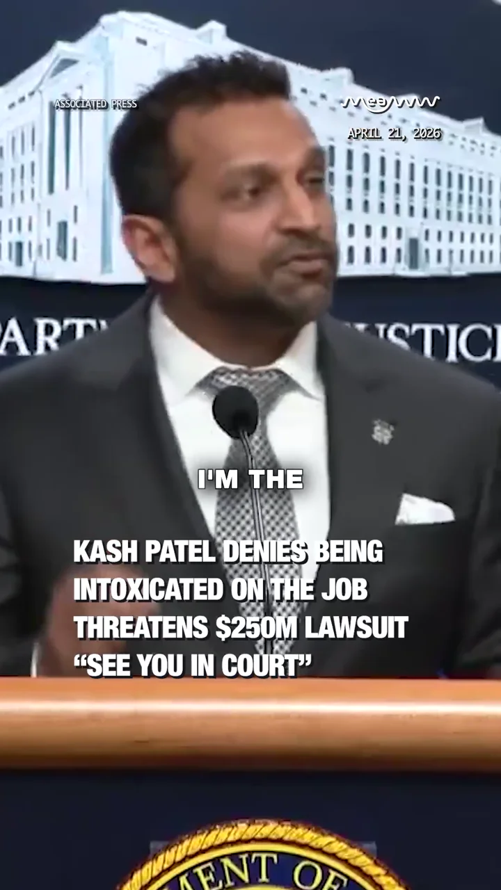 Kash Patel Denies Being Intoxicated on the Job Threatens $250M Lawsuit “See You in Court”