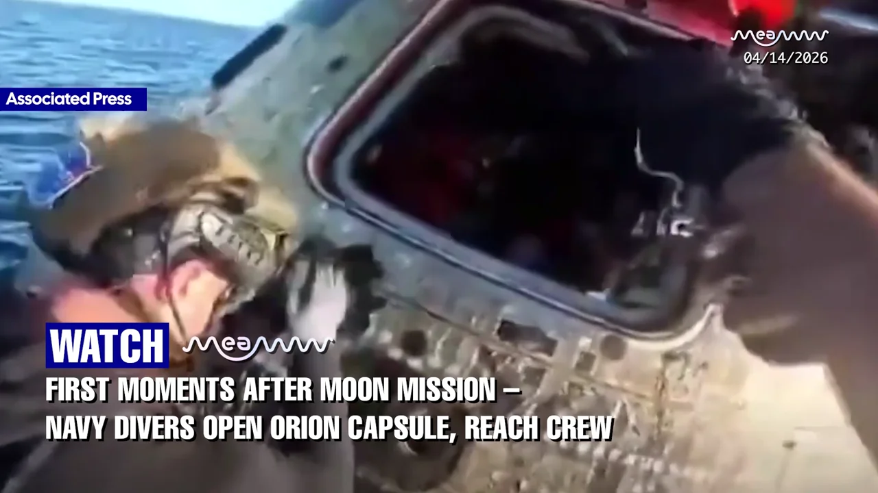 WATCH U.S. Navy Making First Contact With Artemis II Crew After 10-Day Moon Mission